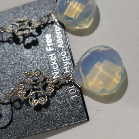 Ashley Nicole Filigree Drop Earrings – Opalescent Stones, Nickel-Free - Women's - Picture 5 of 8